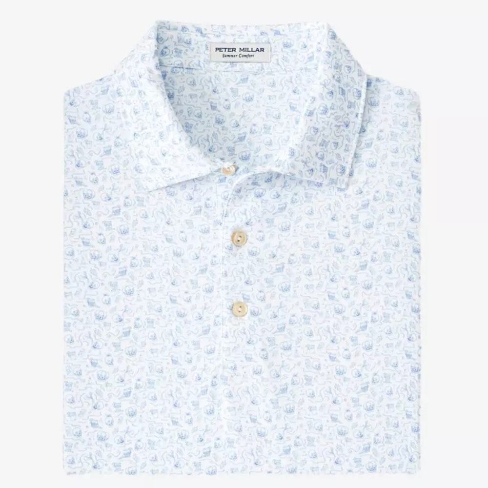Peter Millar Summer Comfort Double Transfused Performance Polo Small
